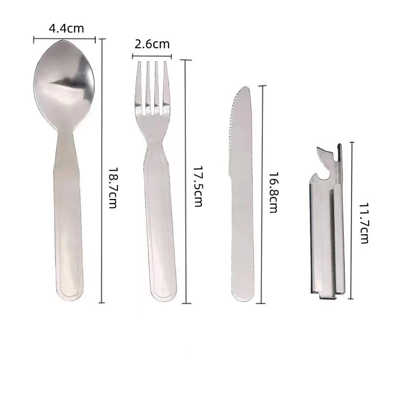 4Pcs/Set Portable Stainless Steel Tableware Fold Knife Utensil Spoon Set Spoon Fork Knife Dinnerware Camping Cooking Flatware
4Pcs/Set Portable Stainless Steel Tableware Fold Knife Utensil Spoon Set Spoon Fork Knife Dinnerware Camping Cooking Flatware