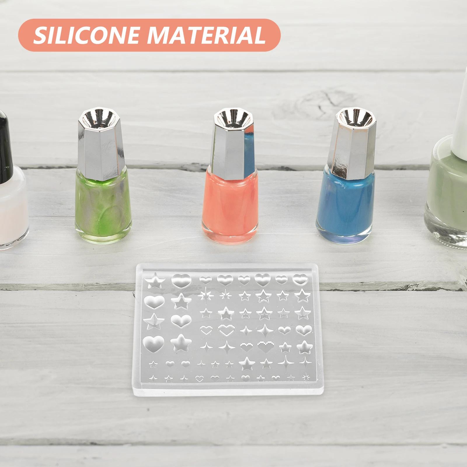 2Pcs Silicone Nail Embossed Molds Heart Star Shapes Easy Remove 3D Effect Resin Casting Nail Art Tools Silicone Molds for Nails
2Pcs Silicone Nail Embossed Molds Heart Star Shapes Easy Remove 3D Effect Resin Casting Nail Art Tools Silicone Molds for Nails