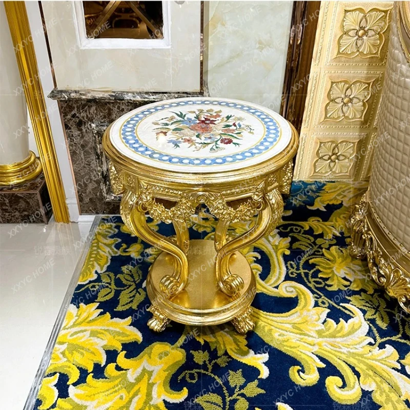 Маленький журнальный столик из массива дерева, круглый столик с облицовкой из шелл-венеера для гостиной
Маленький журнальный столик из массива дерева, круглый столик с облицовкой из шелл-венеера для гостиной