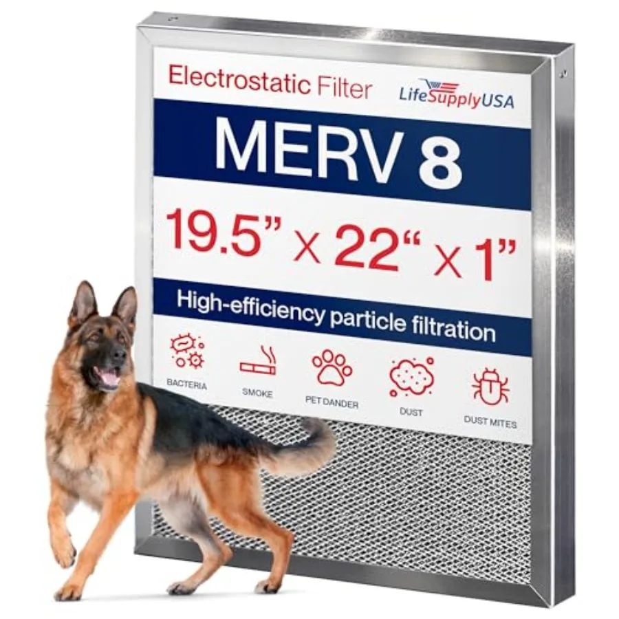 Электростатический воздушный фильтр 20x22x1 MERV 8, моющийся, многоразовый, для печей и систем кондиционирования/отопления, энергосберегающий, легко чистится, долговечный
Электростатический воздушный фильтр 20x22x1 MERV 8, моющийся, многоразовый, для печей и систем кондиционирования/отопления, энергосберегающий, легко чистится, долговечный