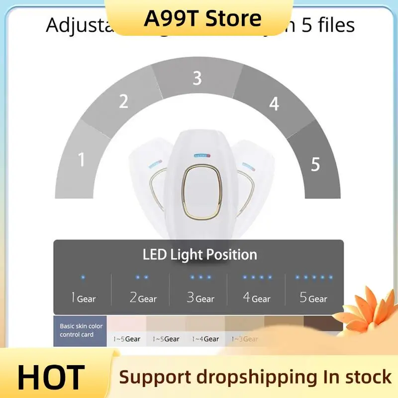 A99T IPL Laser Hair Remover, Permanent Hair Reduction, Vibration Facial Epilator, Multi-Function Beauty Device EU Plug
A99T IPL Laser Hair Remover, Permanent Hair Reduction, Vibration Facial Epilator, Multi-Function Beauty Device EU Plug