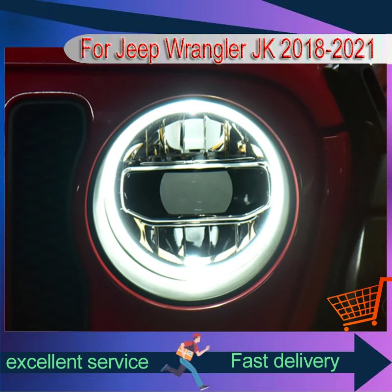 Car Styling for Jeep Wrangler JK 2018-2021 Headlight High Configuration Full LED DRL Projector Lens Front Lamp Auto Accessories
Car Styling for Jeep Wrangler JK 2018-2021 Headlight High Configuration Full LED DRL Projector Lens Front Lamp Auto Accessories