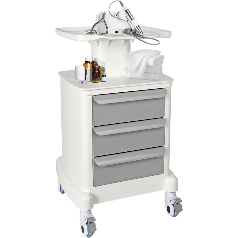 Portable Ultrasound Cart with 115 lbs Capacity, 3 Drawers, 4 Wheels for Beauty, Hospital, and Clinic Use
Portable Ultrasound Cart with 115 lbs Capacity, 3 Drawers, 4 Wheels for Beauty, Hospital, and Clinic Use