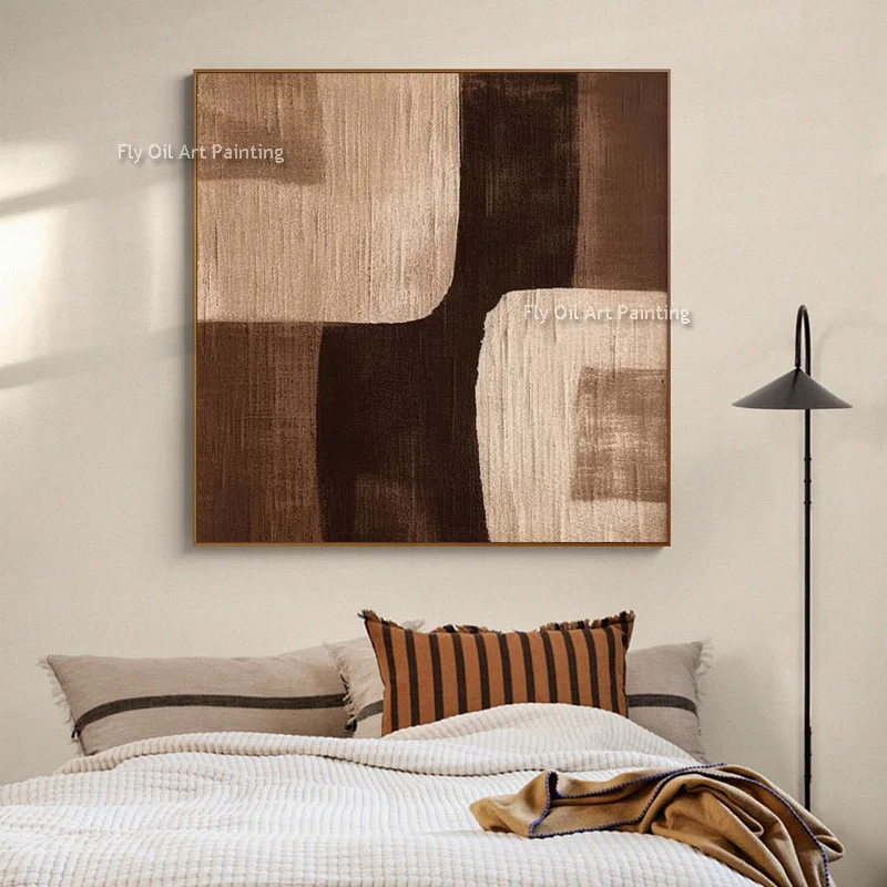 Ручная роспись бежевого коричневого абстрактного холста, толстая картина маслом на холсте, простая модная настенная живопись, бежевая, серая текстура, художественный декор
Ручная роспись бежевого коричневого абстрактного холста, толстая картина маслом на холсте, простая модная настенная живопись, бежевая, серая текстура, художественный декор