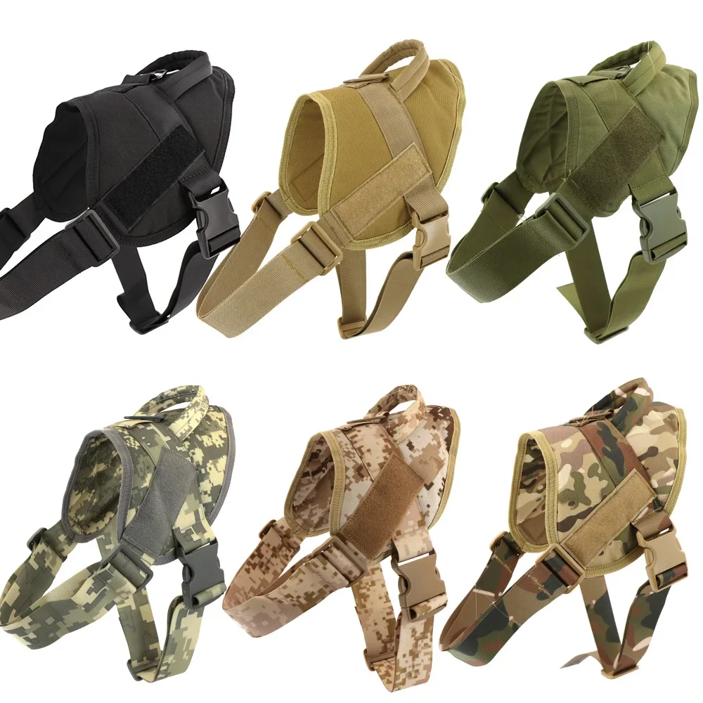 Military Tactical Dog Harness Patrol Working Pet Collar Small Large Dog Harness Service Dog Vest Training Clothes
Military Tactical Dog Harness Patrol Working Pet Collar Small Large Dog Harness Service Dog Vest Training Clothes