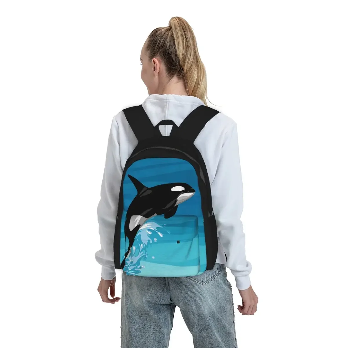 Orca Backpack Student BookBag Children School Bag Computer Shoulder Bags for Men Women
Orca Backpack Student BookBag Children School Bag Computer Shoulder Bags for Men Women