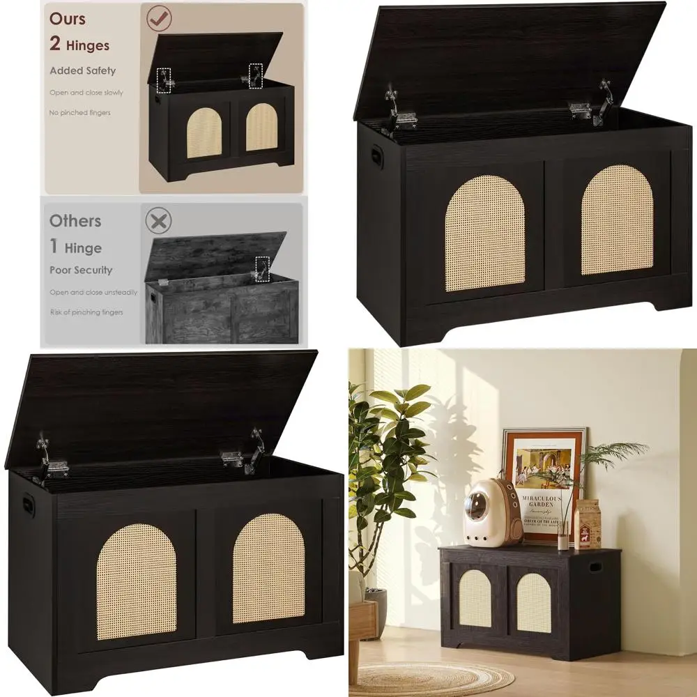 Деревянный комод для хранения эспрессо и натурального цвета из ротанга 31,5 с откидной крышкой и 2 предохранительными петлями для прихожей, гостиной, спальни
Деревянный комод для хранения эспрессо и натурального цвета из ротанга 31,5 с откидной крышкой и 2 предохранительными петлями для прихожей, гостиной, спальни