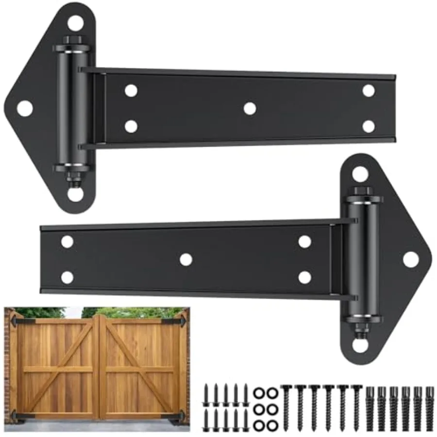 Heavy Duty Gate Hinges 13" 1100Lbs Capacity Solid Carbon Steel Bolt-On/Weld-On Door Hinges, Metal Gate for Wooden/Metal Gates,
Heavy Duty Gate Hinges 13" 1100Lbs Capacity Solid Carbon Steel Bolt-On/Weld-On Door Hinges, Metal Gate for Wooden/Metal Gates,