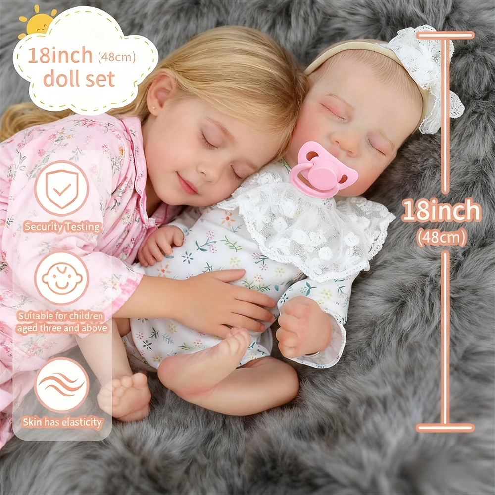 18-дюймовые реалистичные куклы-реборн Levi, спящая готовая 3D-окрашенная кожа, игрушка для новорожденных, лучший подарок на день рождения, Рождество для девочек
18-дюймовые реалистичные куклы-реборн Levi, спящая готовая 3D-окрашенная кожа, игрушка для новорожденных, лучший подарок на день рождения, Рождество для девочек