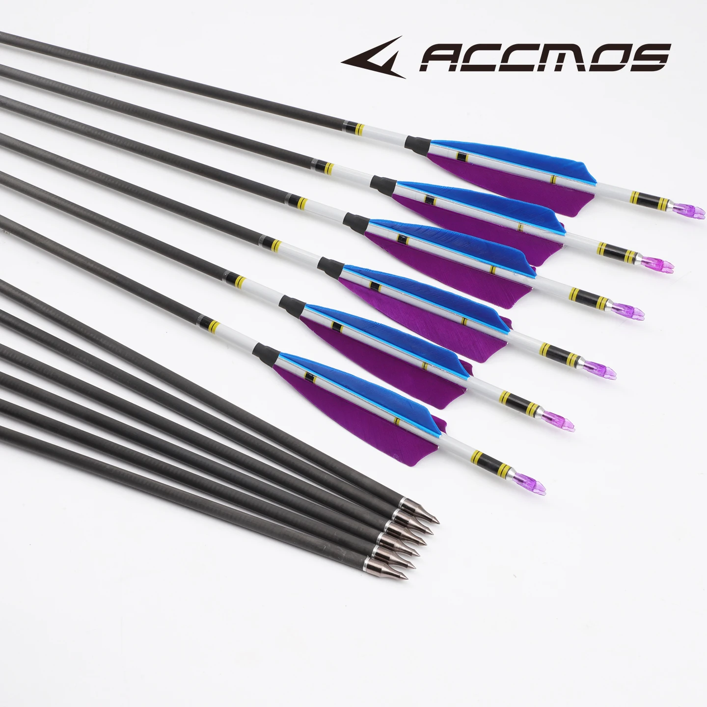 Straightness 0.001 Pure Carbon Arrows Spine300/350/400/500/600/700/800 ID6.2mm Fletching Turkey Feather Tips Nocks for Archery
Straightness 0.001 Pure Carbon Arrows Spine300/350/400/500/600/700/800 ID6.2mm Fletching Turkey Feather Tips Nocks for Archery