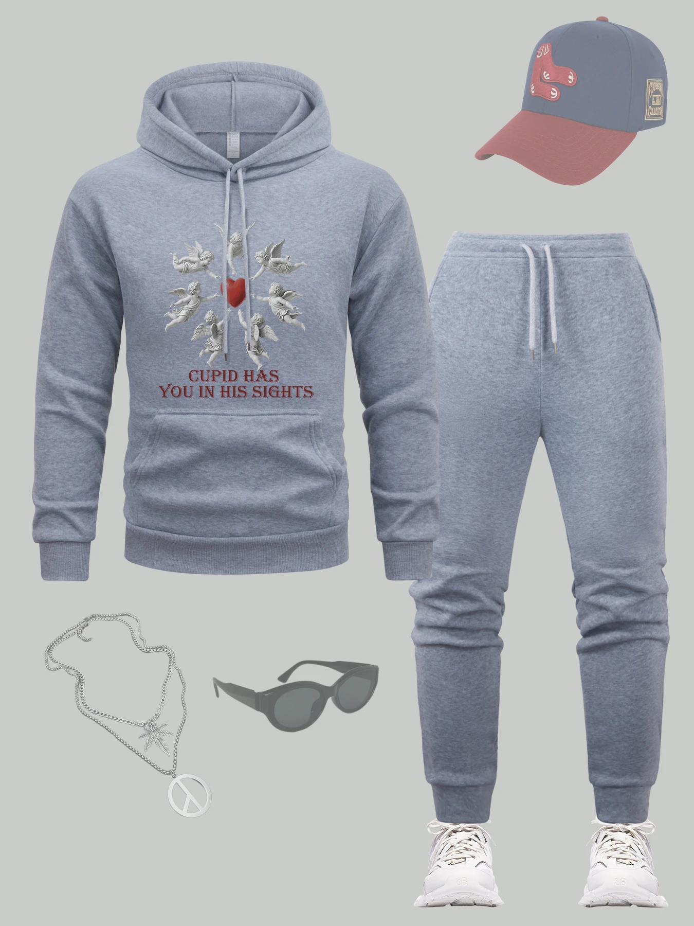 Cupid Has You In His Sights Print Man Hoodies Suit Hip Hop Sport Pullover Pocket Loose Men'S Sportswear Fleece Autumn Sweatpants
Cupid Has You In His Sights Print Man Hoodies Suit Hip Hop Sport Pullover Pocket Loose Men'S Sportswear Fleece Autumn Sweatpants