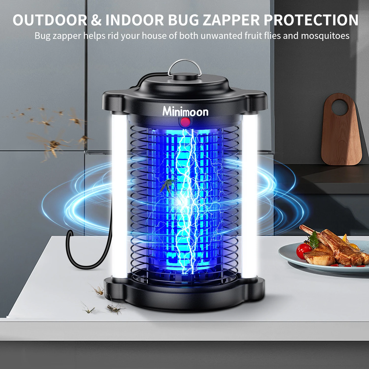 Bug Zapper Outdoor Mosquito Zapper with LED Light 4200V Fly Zapper 15W Electric Fly Traps Outdoor Insect Trap for Yard Backyard
Bug Zapper Outdoor Mosquito Zapper with LED Light 4200V Fly Zapper 15W Electric Fly Traps Outdoor Insect Trap for Yard Backyard