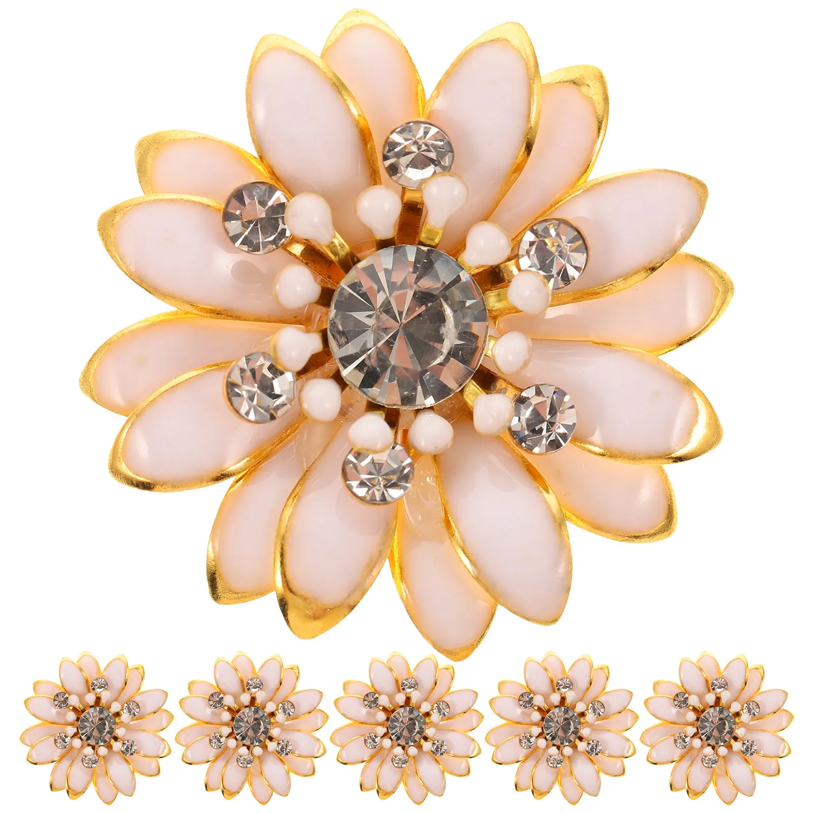 6pcs 1 Bag Rhinestone Copper Diy Flower Accessories Jewelry Making Charms Hat Clothing Earrings Decorations Woman Girl Handmade 
6pcs 1 Bag Rhinestone Copper Diy Flower Accessories Jewelry Making Charms Hat Clothing Earrings Decorations Woman Girl Handmade