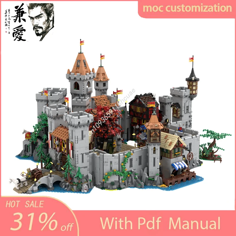 14414PCS Moc Medieval Lion Knights' Kingdom Modular Castle Model Building Blocks DIY Assembly Educational Bricks Toys Kids Gifts
14414PCS Moc Medieval Lion Knights' Kingdom Modular Castle Model Building Blocks DIY Assembly Educational Bricks Toys Kids Gifts