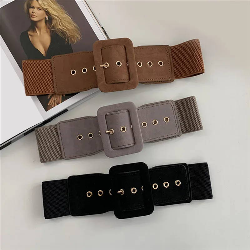 2023 New Elasticity Wide Women's Belt Fashion Solid Color Pin Buckle Belts Pair With Down Jacket Versatile Wide Waistband Female
2023 New Elasticity Wide Women's Belt Fashion Solid Color Pin Buckle Belts Pair With Down Jacket Versatile Wide Waistband Female