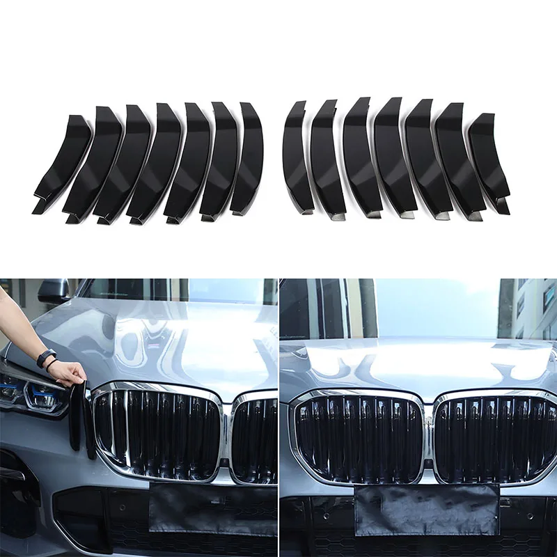 For BMW X5 2019-2022 14Pcs Black ABS Car Grille Trim Strip Mesh Grille Decorative Cover Car External Accessories
For BMW X5 2019-2022 14Pcs Black ABS Car Grille Trim Strip Mesh Grille Decorative Cover Car External Accessories