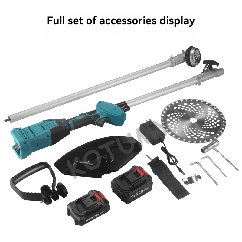 Electric Weed Mower Cordless Trimmer, Home Weed Eater Cutter, Rechargeable Handheld Lawn Mower with 2 Batteries
Electric Weed Mower Cordless Trimmer, Home Weed Eater Cutter, Rechargeable Handheld Lawn Mower with 2 Batteries