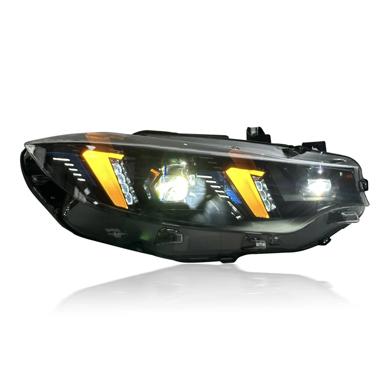 4 Series Headlights Assembly Headlamps Snake Eye Style LED Car Front Yellow & White DRL
4 Series Headlights Assembly Headlamps Snake Eye Style LED Car Front Yellow & White DRL