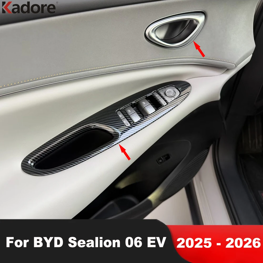Car Window Lift Switch Button Panel Cover Trim For BYD Sealion 06 EV 2025 2026 Interior Door Handles Bowl Frame Accessories
Car Window Lift Switch Button Panel Cover Trim For BYD Sealion 06 EV 2025 2026 Interior Door Handles Bowl Frame Accessories