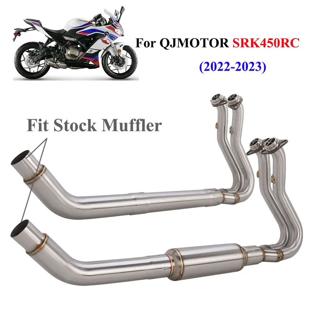 For QJMOTOR SRK450RC 2022-2023 Motorcycle Exhaust Front Link Pipe Escape Muffler Pipe SRK450 Exhaust Fit Stock Muffler
For QJMOTOR SRK450RC 2022-2023 Motorcycle Exhaust Front Link Pipe Escape Muffler Pipe SRK450 Exhaust Fit Stock Muffler