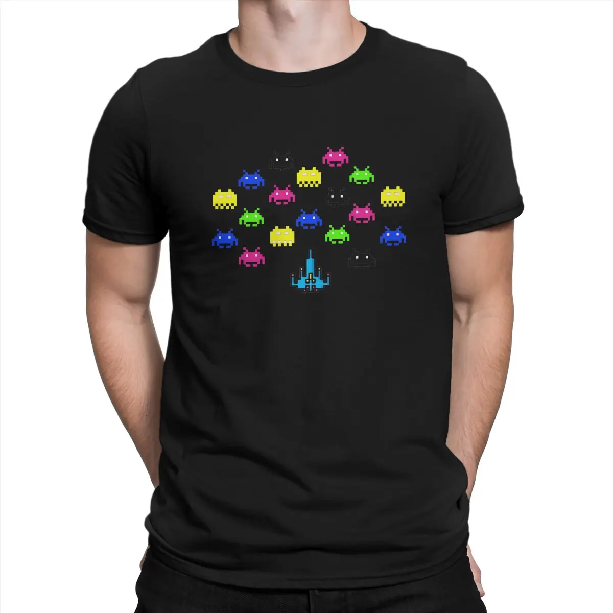 Space Invaders Shooting Video Game Under Attack Tshirt Graphic Men Tops Vintage Grunge Summer Clothes Harajuku T Shirt
Space Invaders Shooting Video Game Under Attack Tshirt Graphic Men Tops Vintage Grunge Summer Clothes Harajuku T Shirt