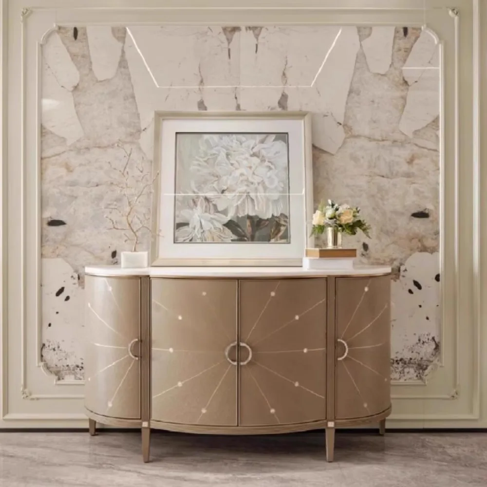 Solid wood chest cabinet entrance foyer modern shoe cabinet storage semi-round entrance cabinet
Solid wood chest cabinet entrance foyer modern shoe cabinet storage semi-round entrance cabinet