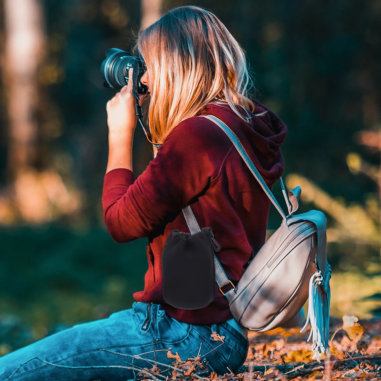 3Pcs Outdoor Lens Pouch High Density Neoprene Shock Absorbing Design Safeguards Camera Lenses with Adjustable Strap and Clip
3Pcs Outdoor Lens Pouch High Density Neoprene Shock Absorbing Design Safeguards Camera Lenses with Adjustable Strap and Clip