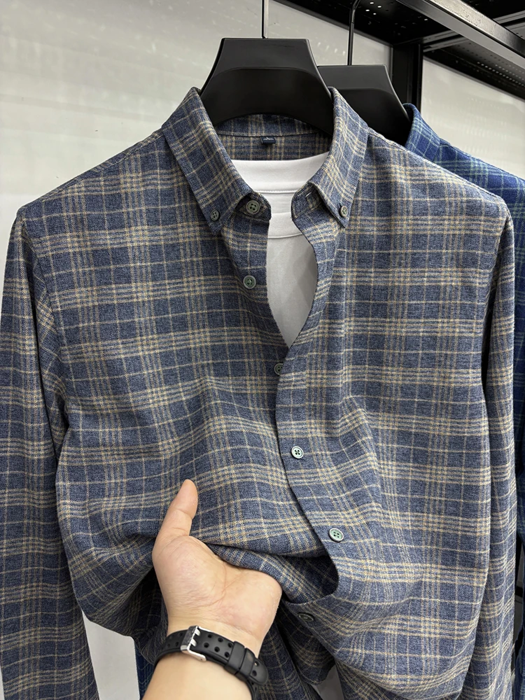 Мужская повседневная хлопковая рубашка BOZZ BURY с длинным рукавом, двусторонняя, теплая, приталенного кроя, с пуговицами, для повседневной носки, стандартной длины
Мужская повседневная хлопковая рубашка BOZZ BURY с длинным рукавом, двусторонняя, теплая, приталенного кроя, с пуговицами, для повседневной носки, стандартной длины