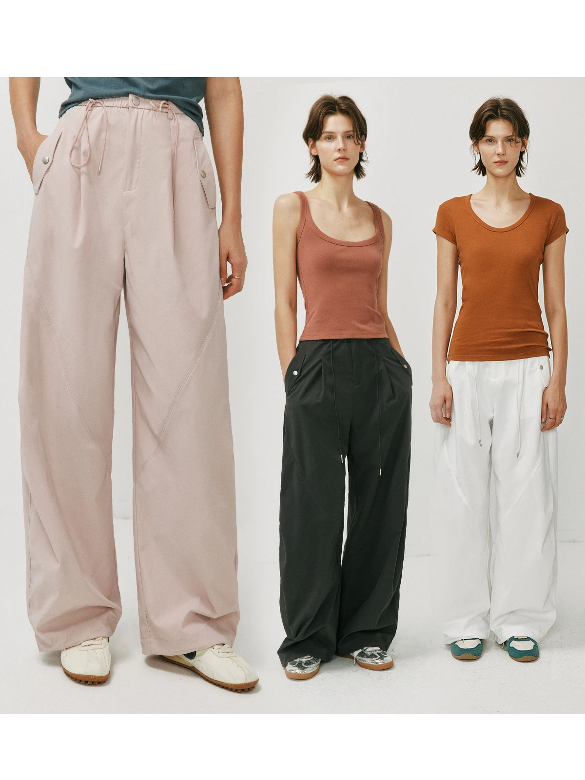 Anti-Wrinkle Wear-Resistant Quick-Dry Paratrooper Pants Elastic Waist Drawstring Casual Trousers Long Pants Women's Loose Fit
Anti-Wrinkle Wear-Resistant Quick-Dry Paratrooper Pants Elastic Waist Drawstring Casual Trousers Long Pants Women's Loose Fit