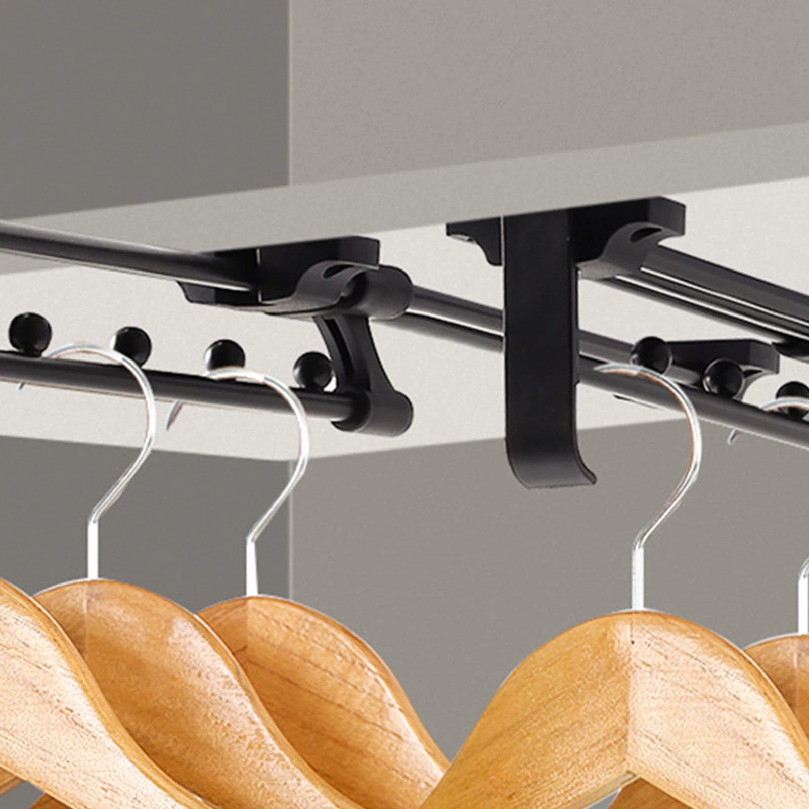 Clothes Hanging Rod Wardrobe Closet Pulls Out Retractable Premium ABS Smooth Slides Saves Space Narrow Compatible
Clothes Hanging Rod Wardrobe Closet Pulls Out Retractable Premium ABS Smooth Slides Saves Space Narrow Compatible