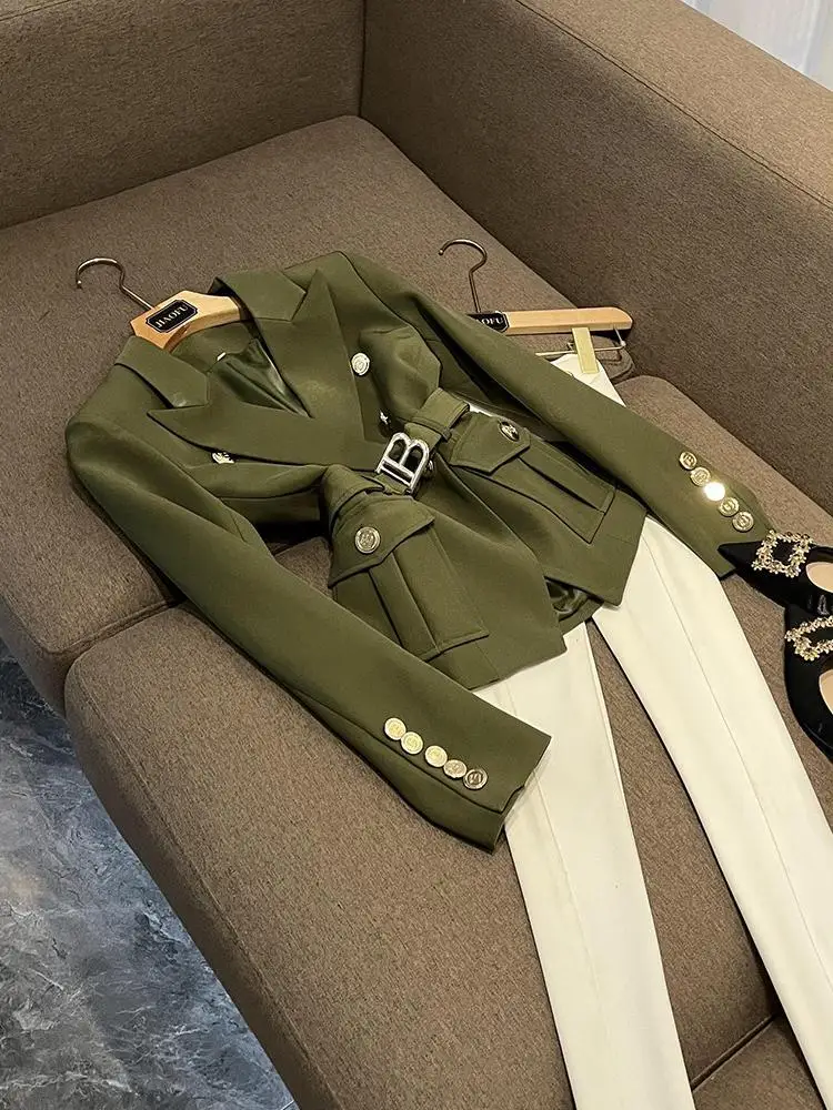 New Women's Slim Fit ket Pure Color Suit Jaet Metal Bule Waistcoat Commute Sle B6965 ort Length Long Sve
New Women's Slim Fit ket Pure Color Suit Jaet Metal Bule Waistcoat Commute Sle B6965 ort Length Long Sve