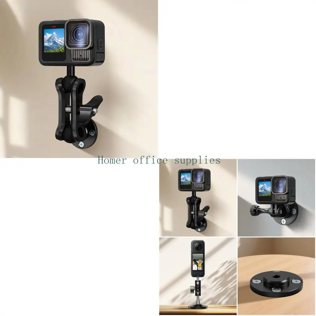 K43B Professional Aluminum 3/8" Threaded Mount For Photography Lights Mobile Devices Stable Wall Desktop Installation Solution
K43B Professional Aluminum 3/8" Threaded Mount For Photography Lights Mobile Devices Stable Wall Desktop Installation Solution
