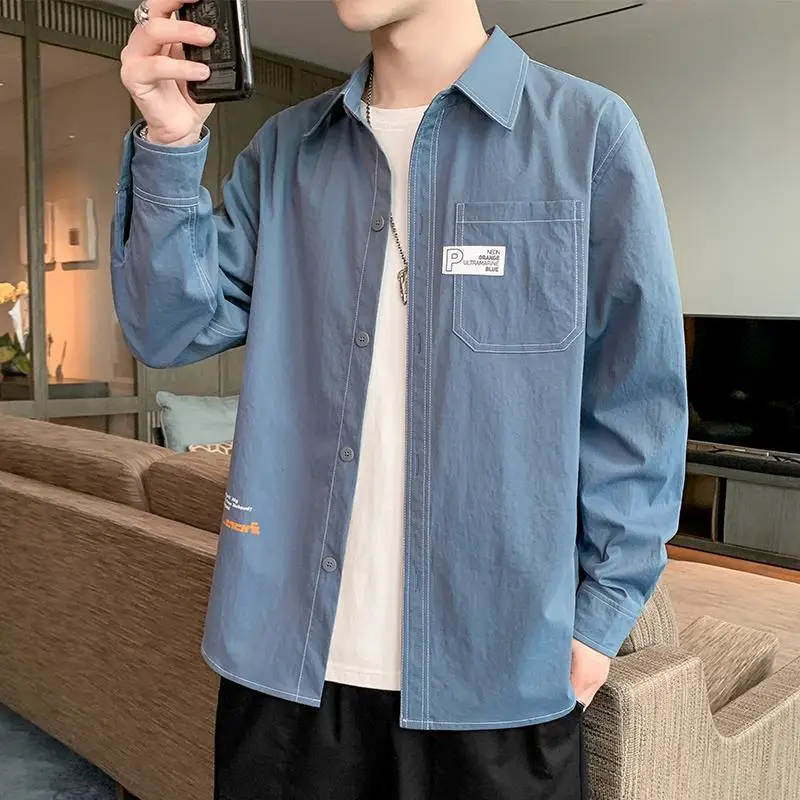 Men's Long-sleeved New Autumn Shirt Korean Casual and Versatile Teenager Spring and Autumn Work Jacket Top
Men's Long-sleeved New Autumn Shirt Korean Casual and Versatile Teenager Spring and Autumn Work Jacket Top