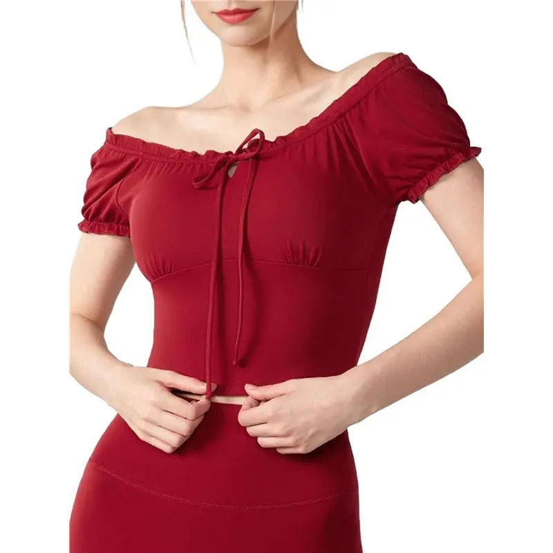 CYL-Women's Cold Shoulder Summer Halter Top Short Sleeve Off The Shoulder Rib Knit Crop Top Tee Shirt
CYL-Women's Cold Shoulder Summer Halter Top Short Sleeve Off The Shoulder Rib Knit Crop Top Tee Shirt