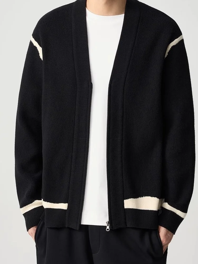 Мужской вязаный свитер-кардиган Domino Velvet с V-образным вырезом, повседневный, класса люкс, осенне-зимний, новый, стильный, для отдыха, модный бренд
Мужской вязаный свитер-кардиган Domino Velvet с V-образным вырезом, повседневный, класса люкс, осенне-зимний, новый, стильный, для отдыха, модный бренд