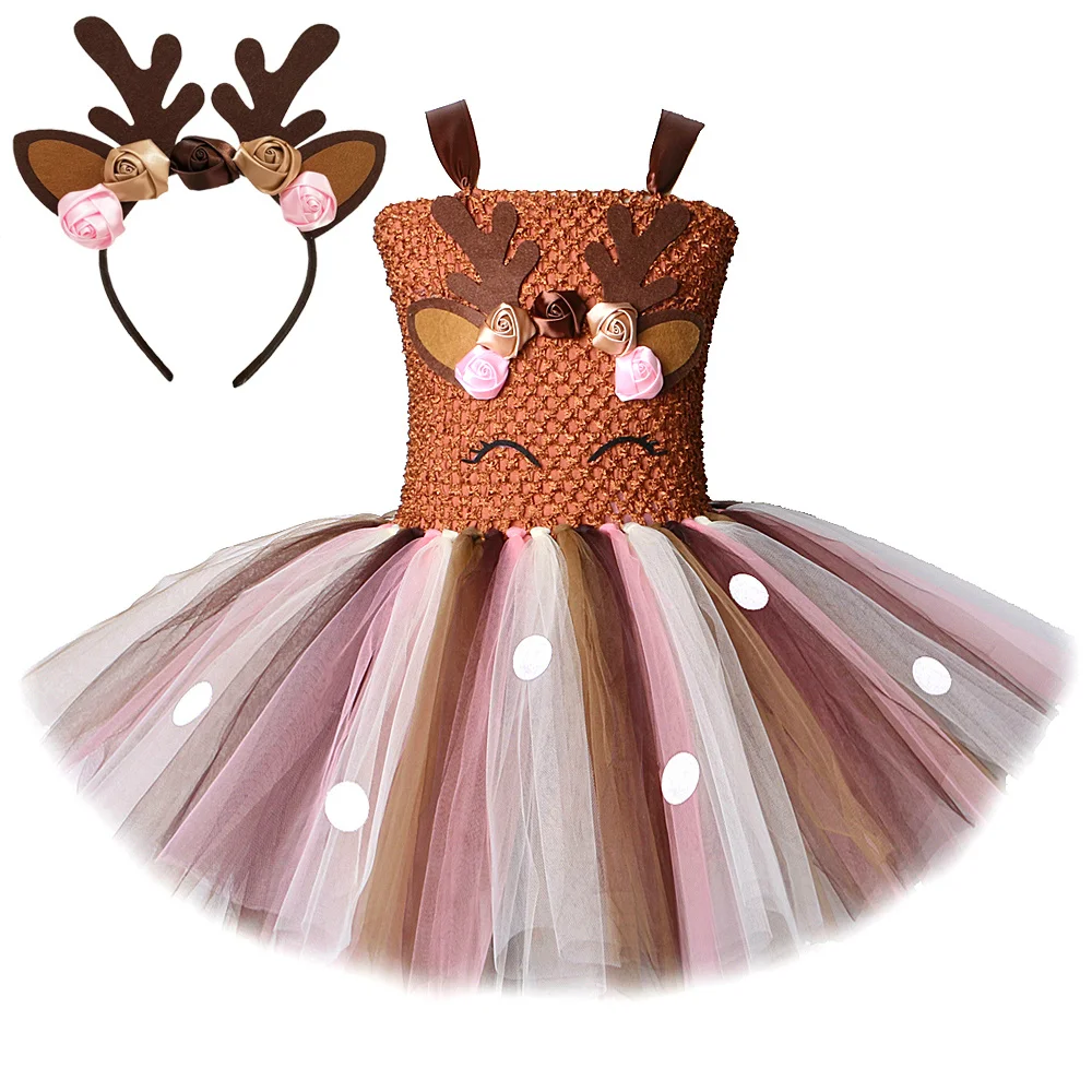 Christmas Deer Costume Dress for Baby Girls Tutu Dress Reindeer Kids Animal Birthday Outfit Children Halloween Girl Clothing
Christmas Deer Costume Dress for Baby Girls Tutu Dress Reindeer Kids Animal Birthday Outfit Children Halloween Girl Clothing
