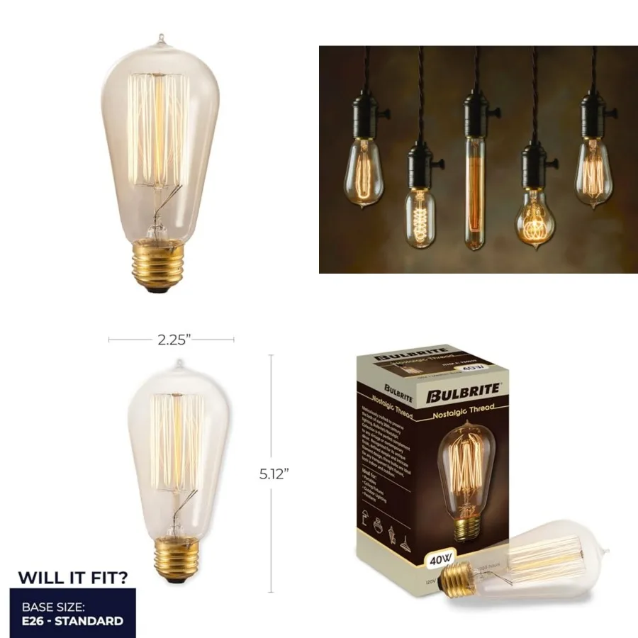 309 0W Nostalgic Edison Squirrel Cage-Style Bulb
309 0W Nostalgic Edison Squirrel Cage-Style Bulb