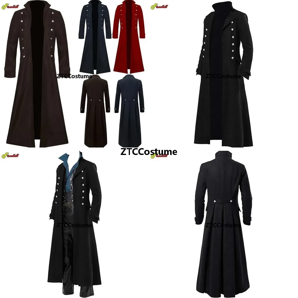 Mens Medieval Steampunk Gothic Black Long Jacket Coat Vampire Cosplay Pirate Halloween Loose Trenchcoat
Mens Medieval Steampunk Gothic Black Long Jacket Coat Vampire Cosplay Pirate Halloween Loose Trenchcoat