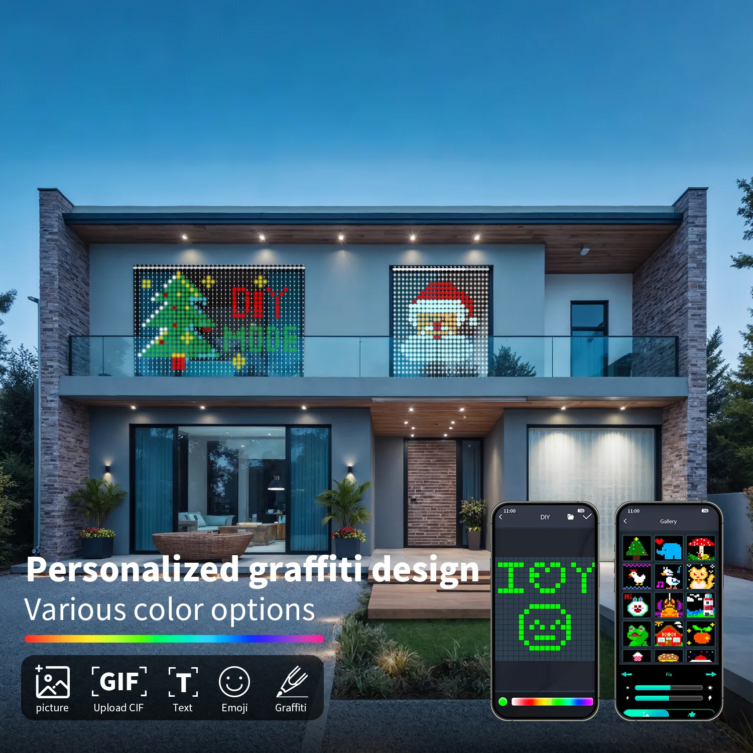 Светодиодная гирлянда с управлением через приложение - 400 светодиодов, питание от USB, синхронизация с музыкой, RGB-подсветка, умные светильники для штор своими руками |
Светодиодная гирлянда с управлением через приложение - 400 светодиодов, питание от USB, синхронизация с музыкой, RGB-подсветка, умные светильники для штор своими руками |