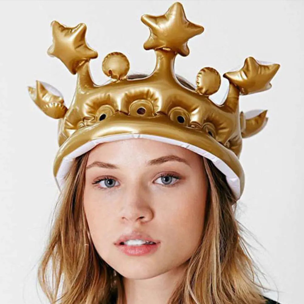 6Pcs Inflatable Crown Birthday Party Crown Photo Prop Cosplay Fancy Dress Accessory Festival Carnival Decoration Decorative Hat
6Pcs Inflatable Crown Birthday Party Crown Photo Prop Cosplay Fancy Dress Accessory Festival Carnival Decoration Decorative Hat