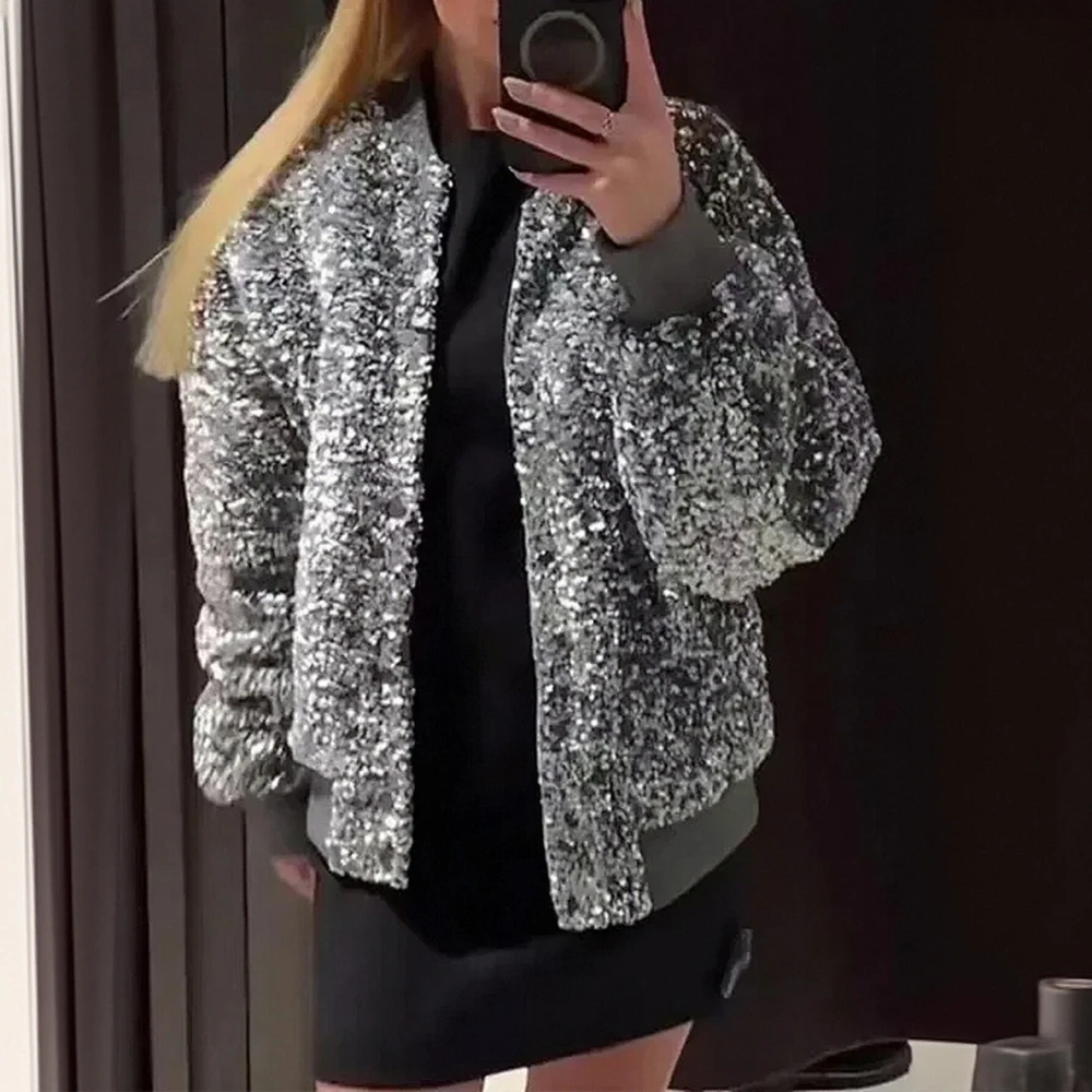 Женское однотонное пальто с длинными рукавами и открытой передней частью с блестками, осенняя удобная свободная повседневная верхняя одежда
Женское однотонное пальто с длинными рукавами и открытой передней частью с блестками, осенняя удобная свободная повседневная верхняя одежда