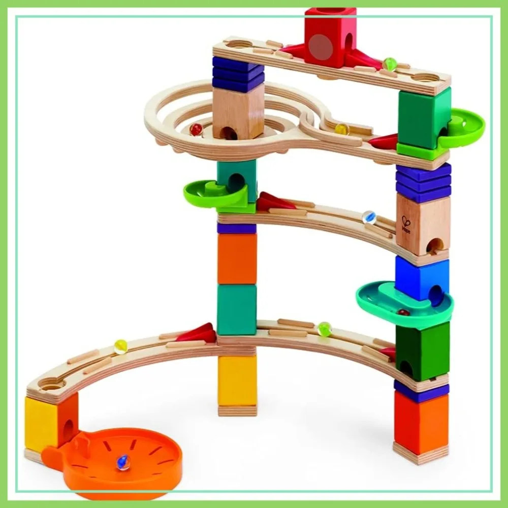 Wooden Marble Run Blocks | Marble Maze Run Set, STEM Educational Building Toy, Multicolor Model E6020
Wooden Marble Run Blocks | Marble Maze Run Set, STEM Educational Building Toy, Multicolor Model E6020