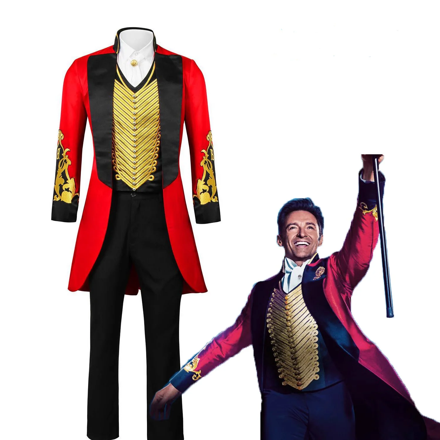 the Greatest Showman P.T. Barnum Cosplay Costume for Men Red Trench Vest Uniform Suit Halloween Party Performance Outfit
the Greatest Showman P.T. Barnum Cosplay Costume for Men Red Trench Vest Uniform Suit Halloween Party Performance Outfit