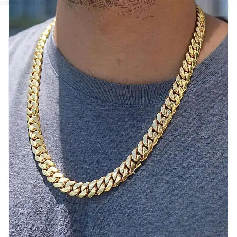 11mm 925 Sterling Silver Hip Hop Miami Cuban Link Chain 18k Rapper Mens Cuban Necklace Gift Party Engagement Hip Hop Jewelry
11mm 925 Sterling Silver Hip Hop Miami Cuban Link Chain 18k Rapper Mens Cuban Necklace Gift Party Engagement Hip Hop Jewelry