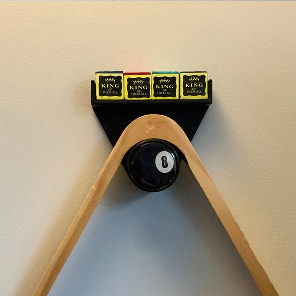 Triangle Chalk Holder Fashionable Organization For Game Room Pool Cue Holder Pool Cue Rack