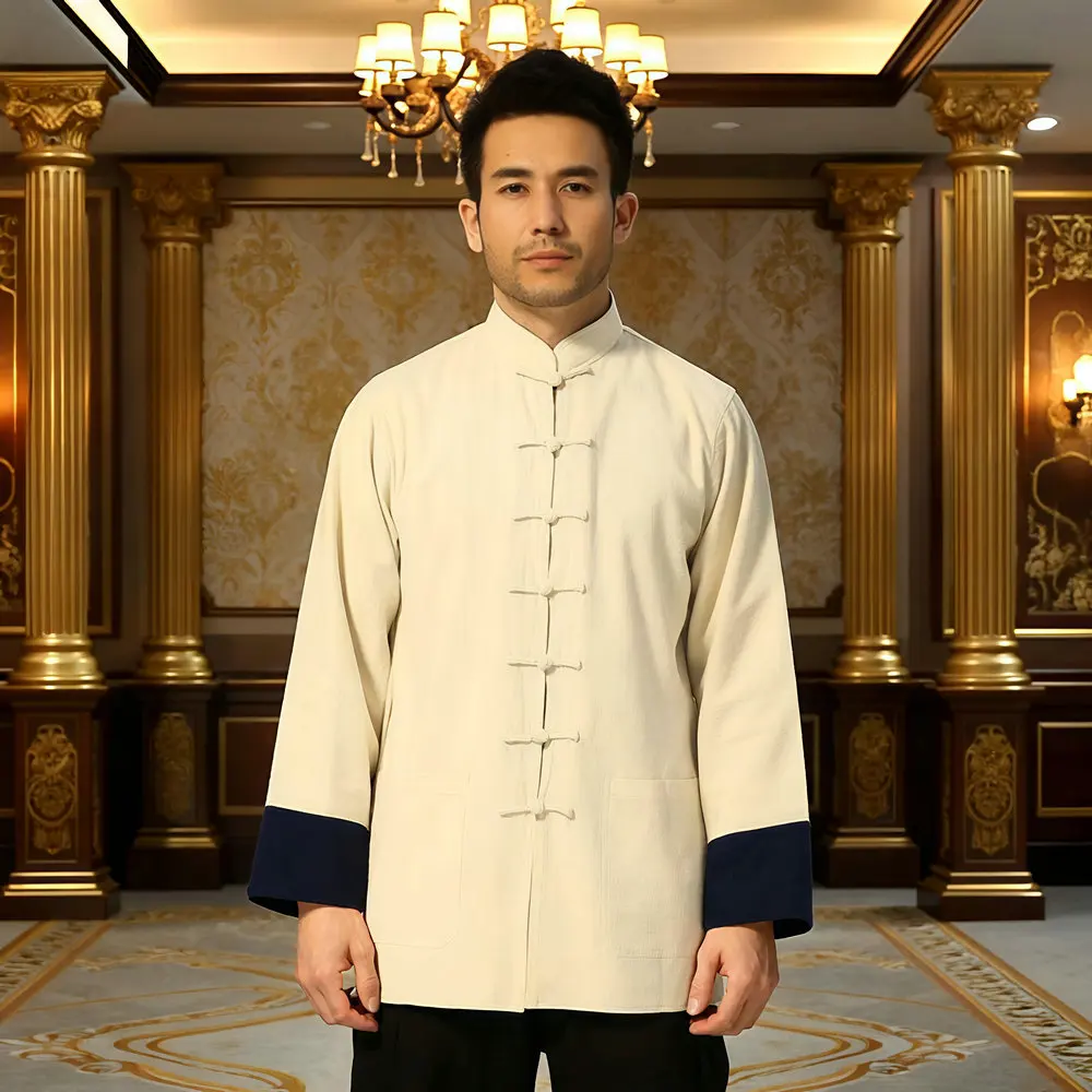 Men Tang Coat Two Way Wear Reversible Kung Fu Jacket Timeless Red Black Beige Blue Outfits for Meditation Zen Tea Break Look
Men Tang Coat Two Way Wear Reversible Kung Fu Jacket Timeless Red Black Beige Blue Outfits for Meditation Zen Tea Break Look