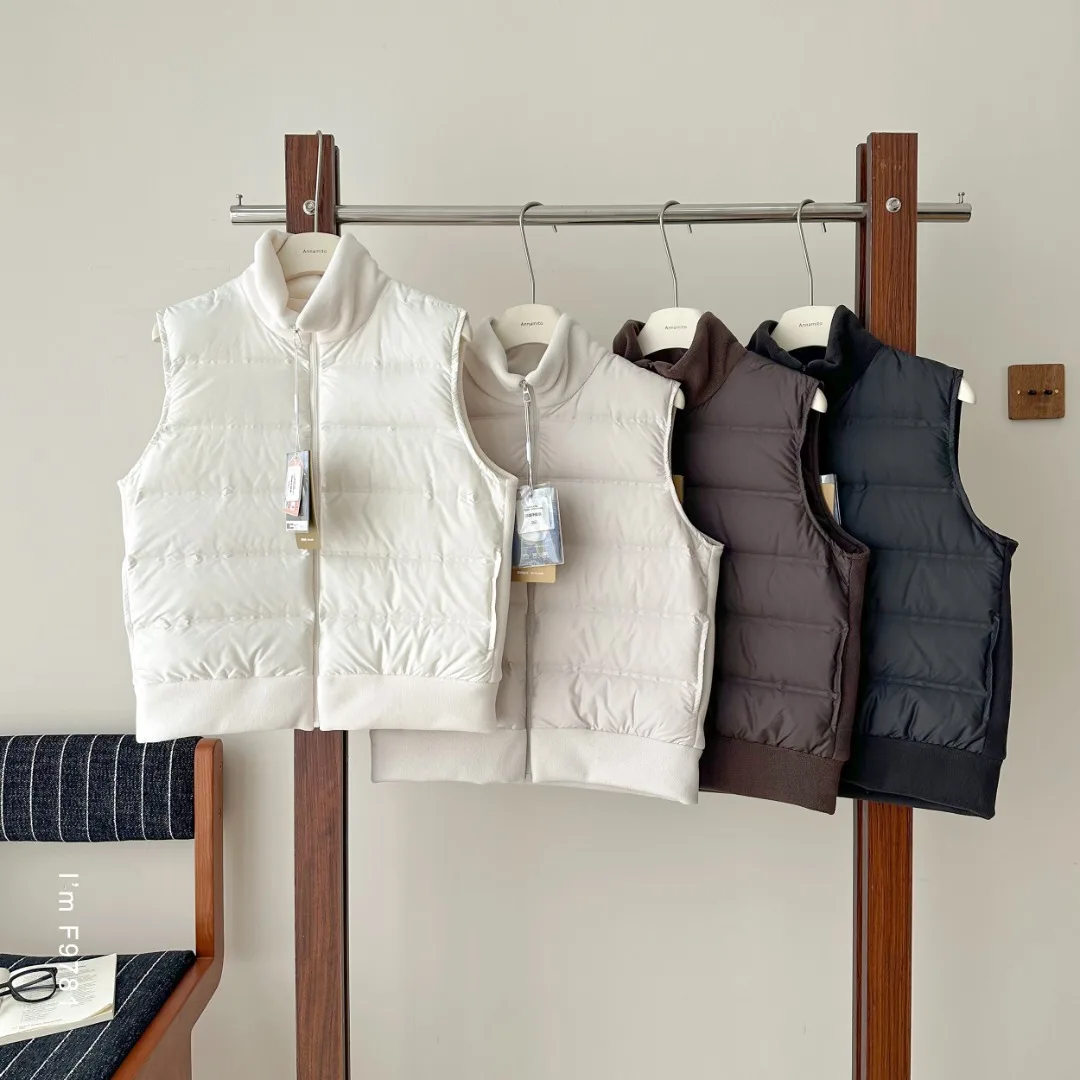 Женский модный пуховый жилет-куртка на осень-зиму, белый, с воротником-стойкой, комбинированный дизайн, наполнитель 90% пуха, верхняя одежда
Женский модный пуховый жилет-куртка на осень-зиму, белый, с воротником-стойкой, комбинированный дизайн, наполнитель 90% пуха, верхняя одежда