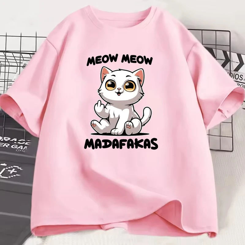 Fun Cartoon Cute Meow Meow Cat Printed Men Women Shirt Trendy Street Teeds Harajuku Casual Breathable Couple Tops Unisex T-shirt
Fun Cartoon Cute Meow Meow Cat Printed Men Women Shirt Trendy Street Teeds Harajuku Casual Breathable Couple Tops Unisex T-shirt