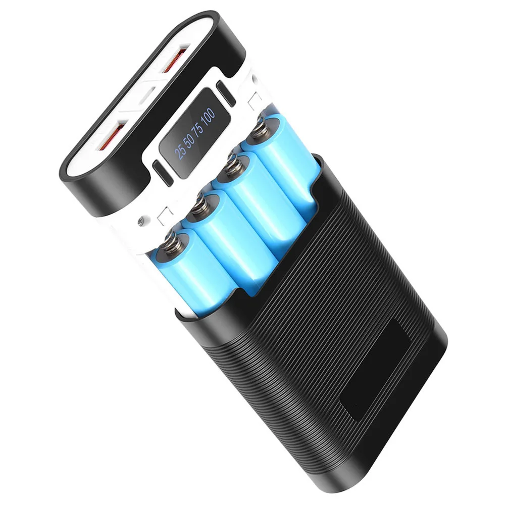 DIY 18650 Power Bank Box Dual USB 4 Slots Case Portable Outer Case Fast Charging
DIY 18650 Power Bank Box Dual USB 4 Slots Case Portable Outer Case Fast Charging