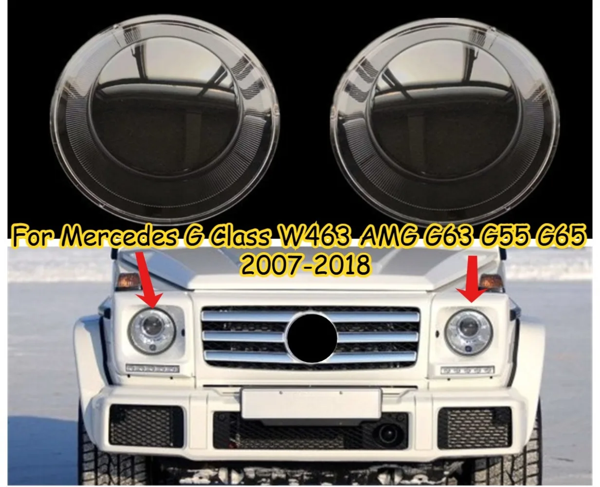 Прозрачные передние фары, стеклянная крышка объектива для Mercedes G Class W463 AMG G63 G55 G65 G-Wagen G-Wagon Puch G 2007-18
Прозрачные передние фары, стеклянная крышка объектива для Mercedes G Class W463 AMG G63 G55 G65 G-Wagen G-Wagon Puch G 2007-18